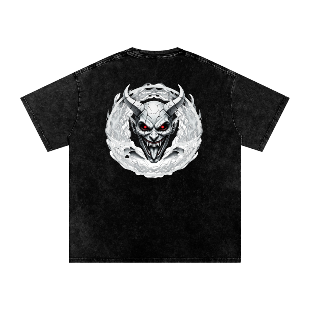 Snow Washed Oversized Cotton T-Shirt