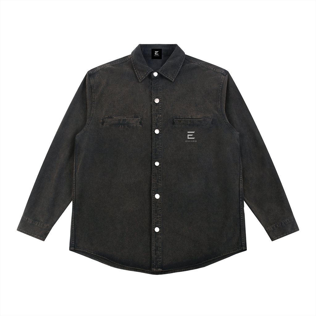 Escuro Denim Vintage Washed Heavyweight Jacket