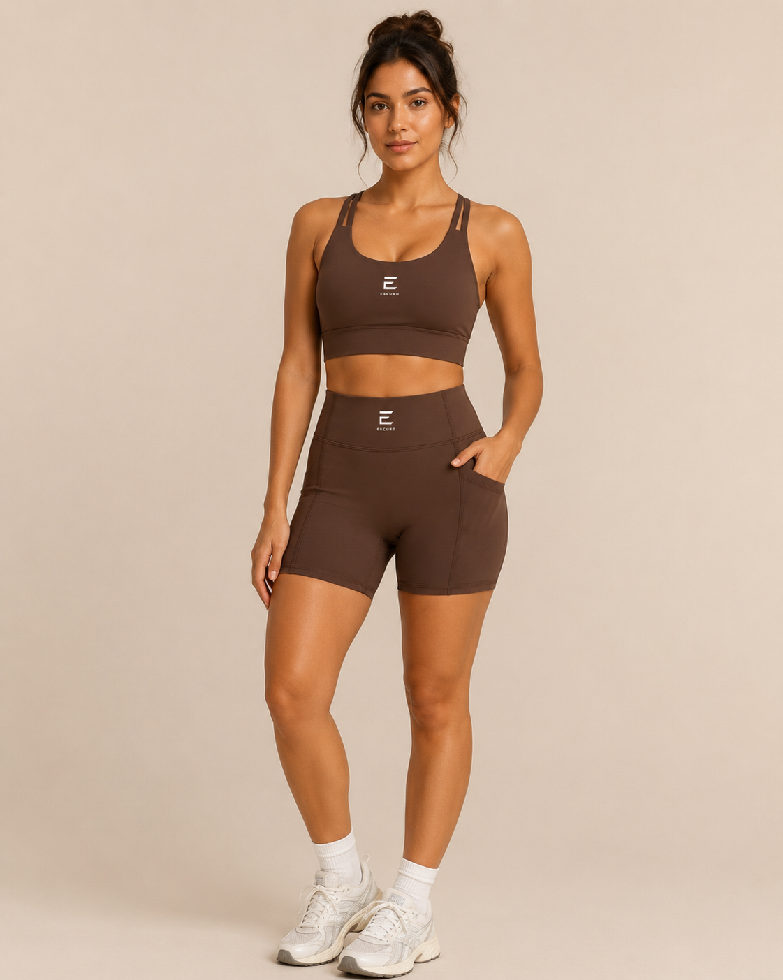Women's High-Waisted Pocket Biker Shorts