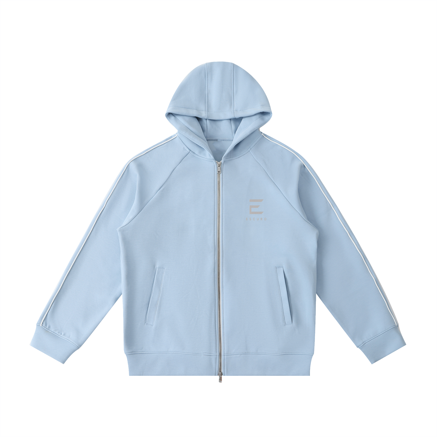 Heavyweight Raglan Sleeve Zip Hoodie