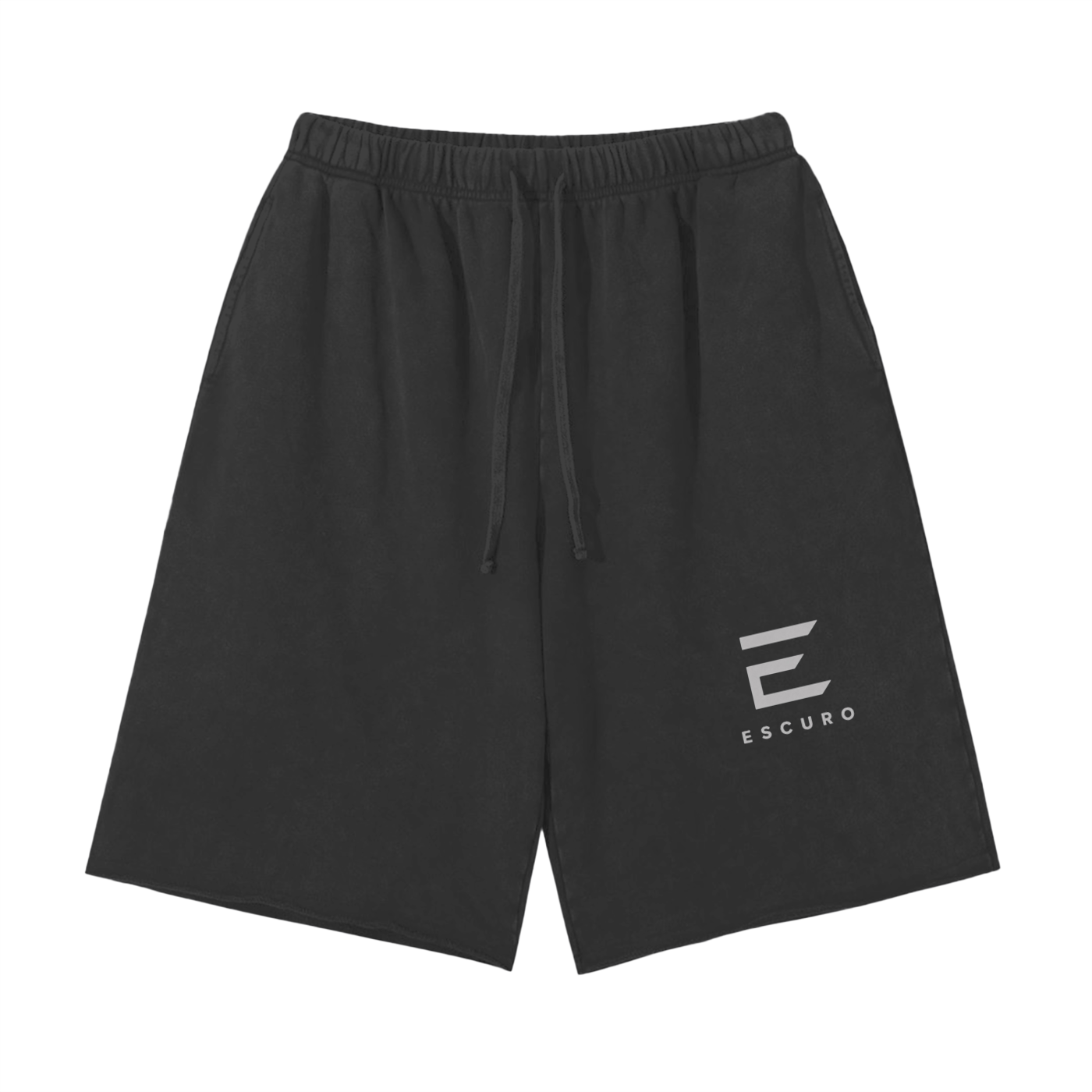 Snow Washed Raw Hem Shorts