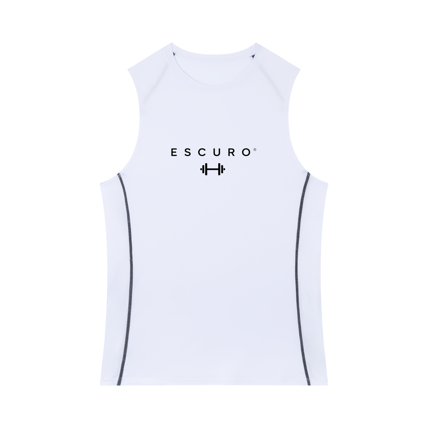 Escuro Men's Slim-Fit Topstitch Tank Top