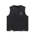 Snow Washed Raw-Hem Tank Top