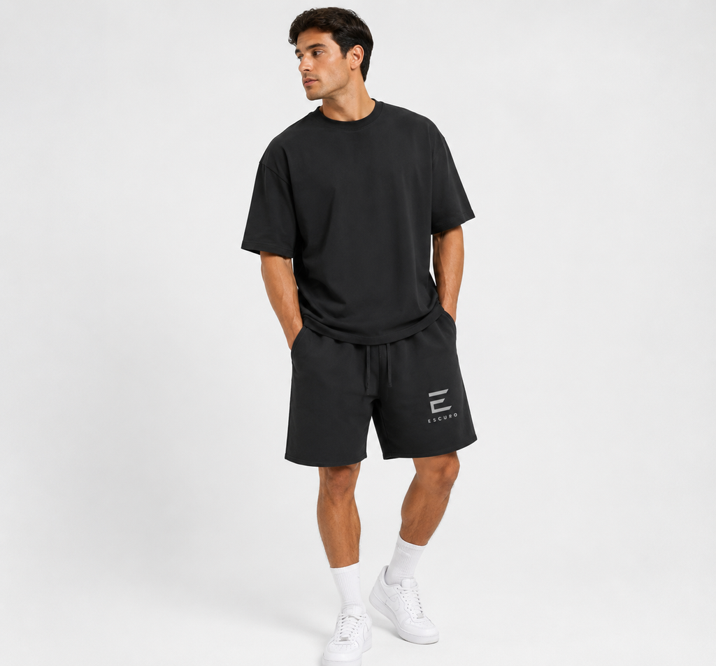Snow Washed Raw Hem Shorts
