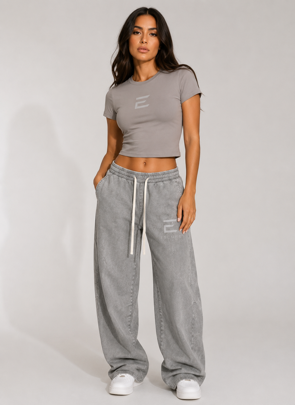 ESCURO Mineral Wash Barrel Pants