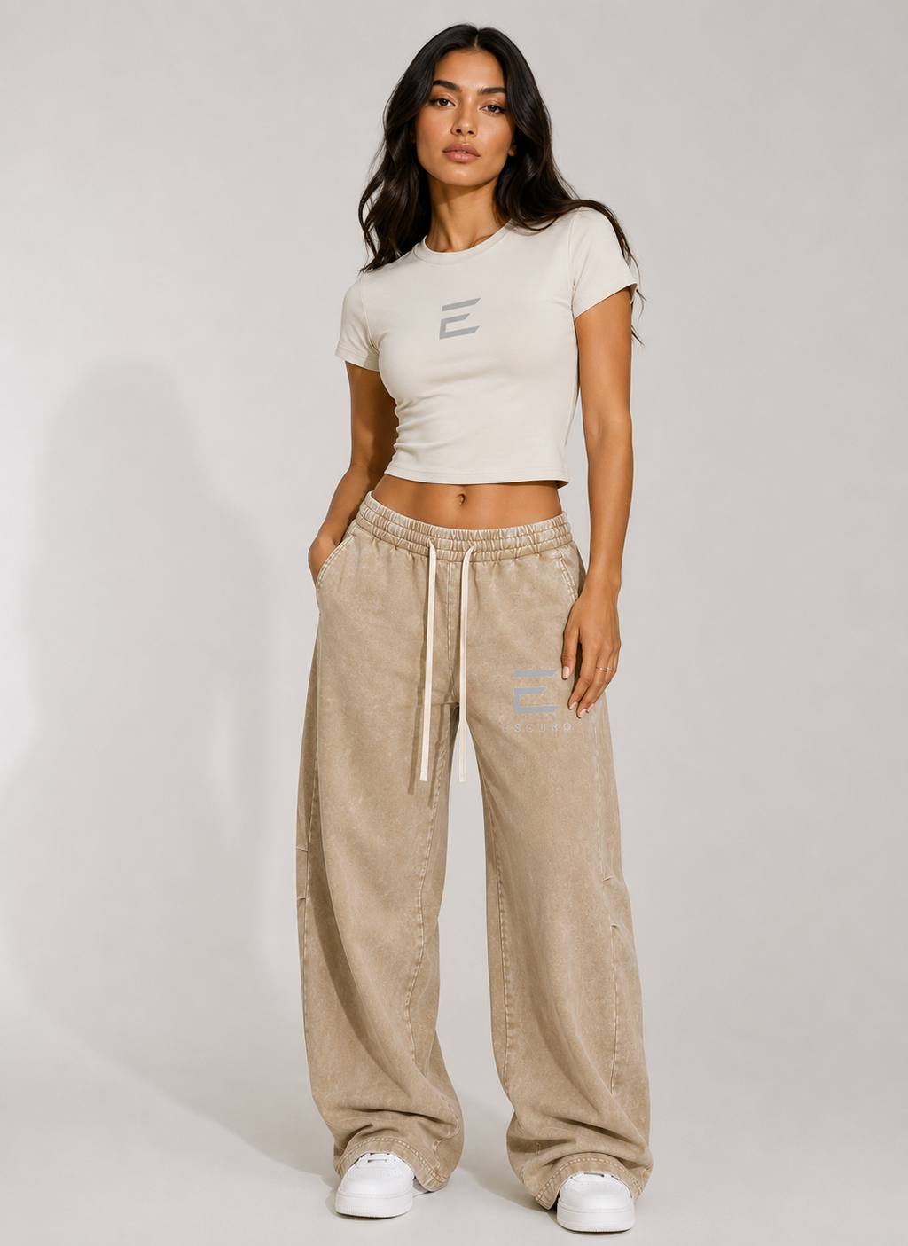 ESCURO Mineral Wash Barrel Pants