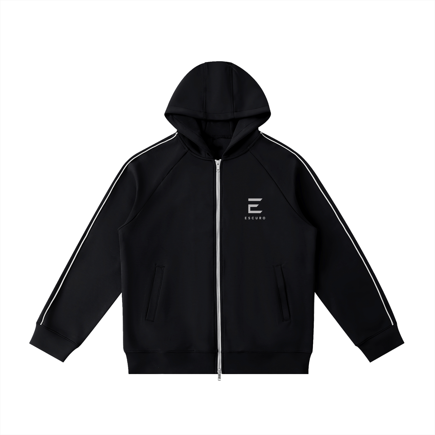 Heavyweight Raglan Sleeve Zip Hoodie